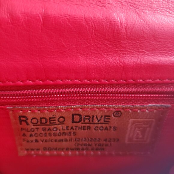 Rodeo Drive Red Leather Mini Purse Cross Body Bag With Belt Loop BOMcrewmall - Picture 5 of 6